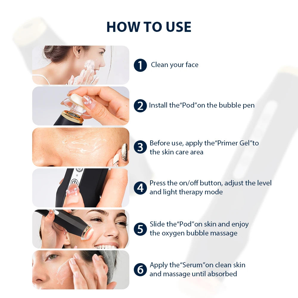 Foreverlily Oxygen Bubble Pen Facial CO2 Machine For Skin Care