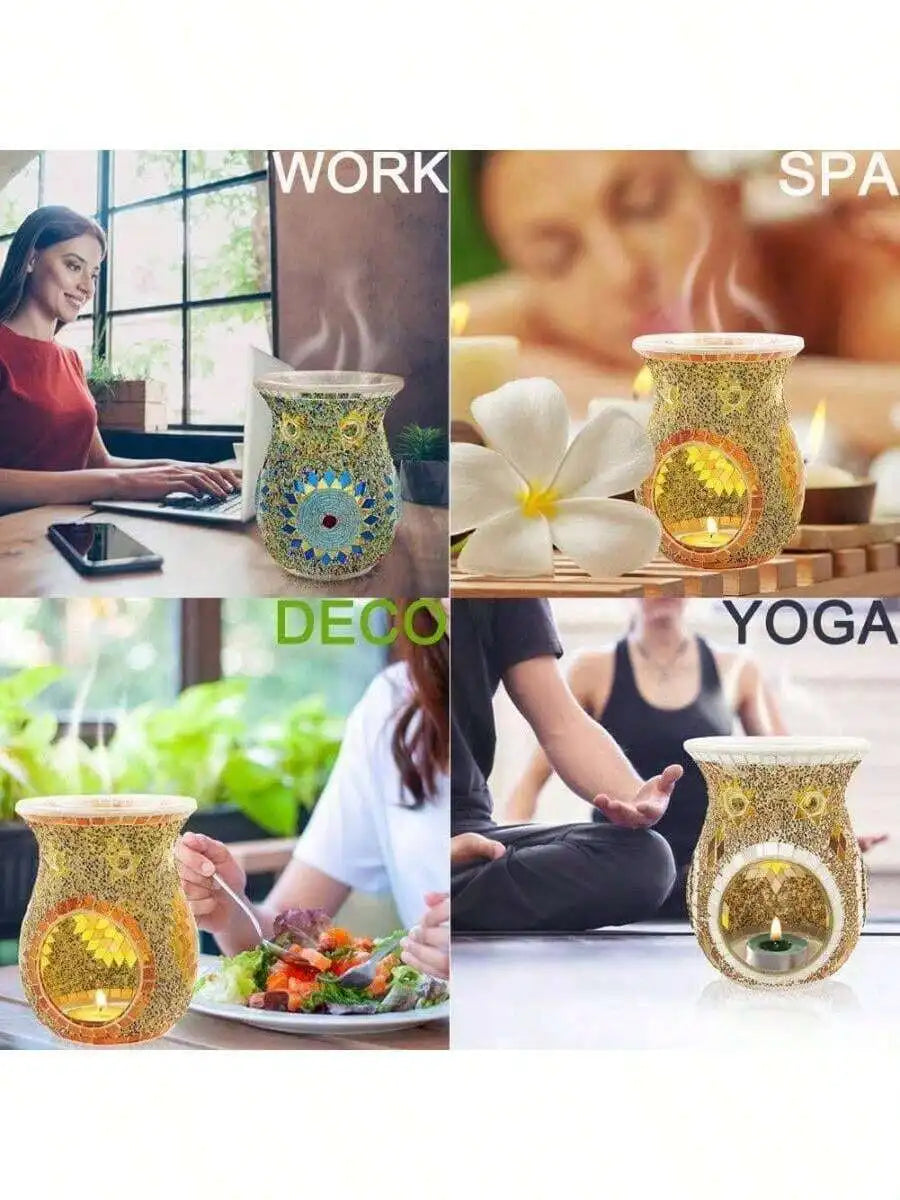 XMSJ Glass Aromatherapy Diffuser And Fragrance Warmer Burner
