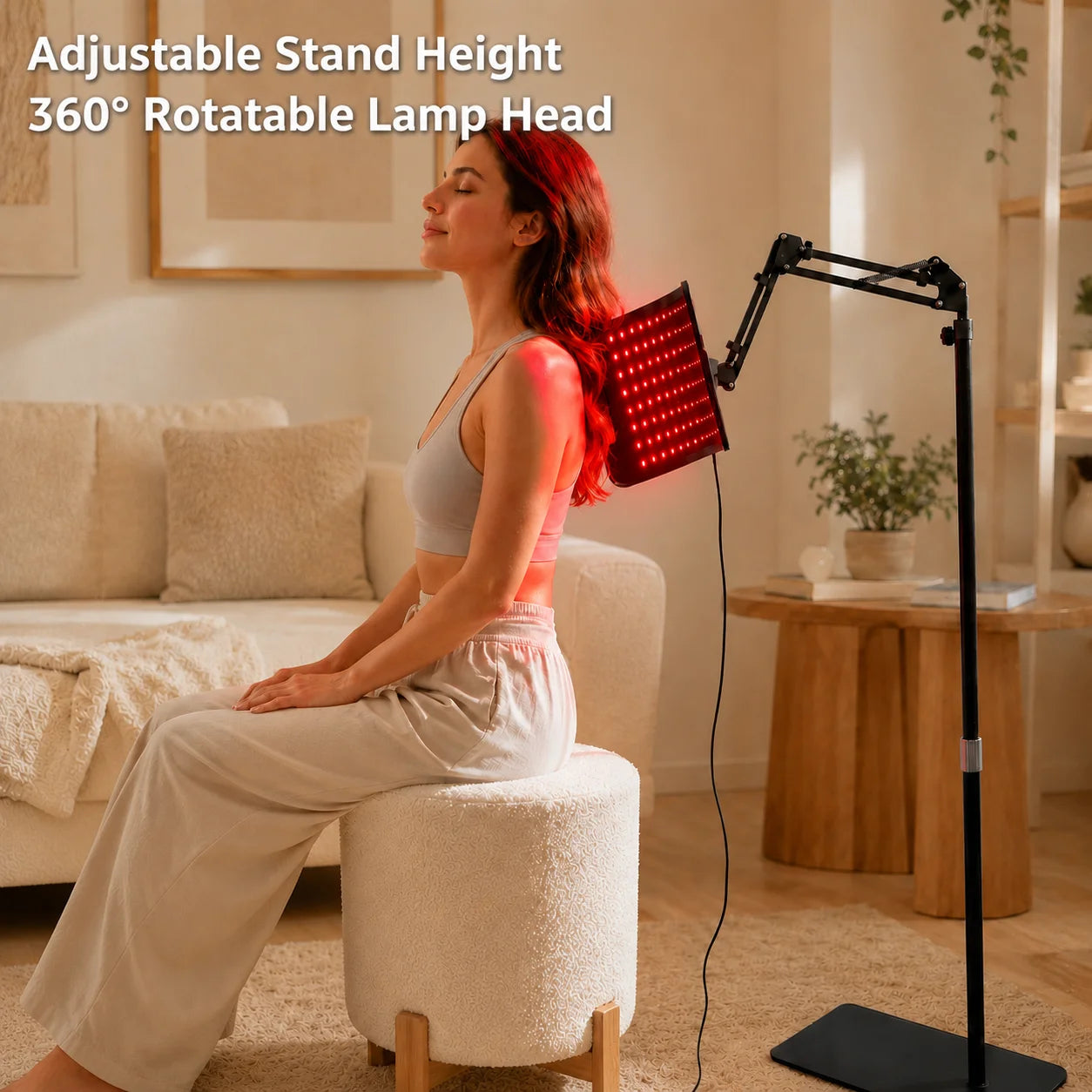 Adjustable Near Infrared Red Light Therapy Panel With Timer