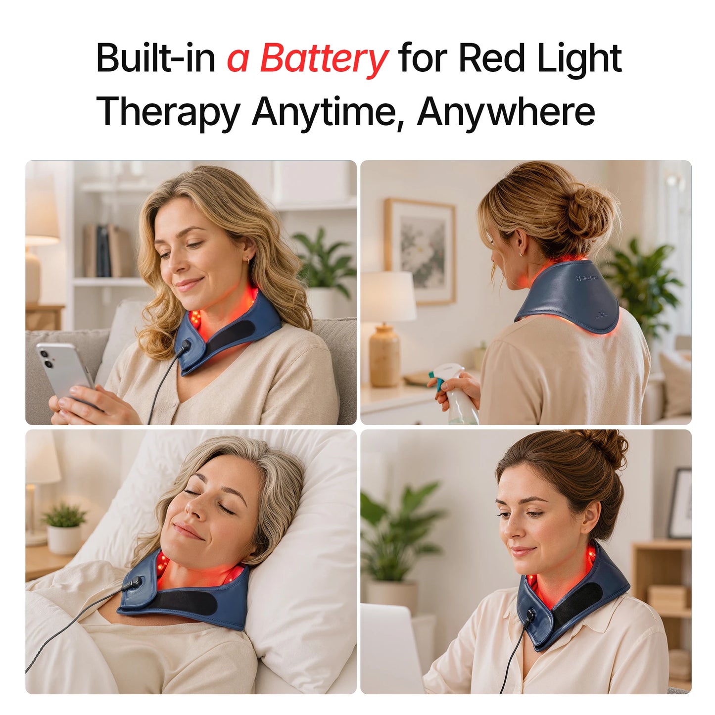 Hello Face L1 Portable Neck Pain Relief LED Therapy Device