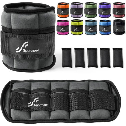 LISM Adjustable Ankle Weights Set for Gym and Workout