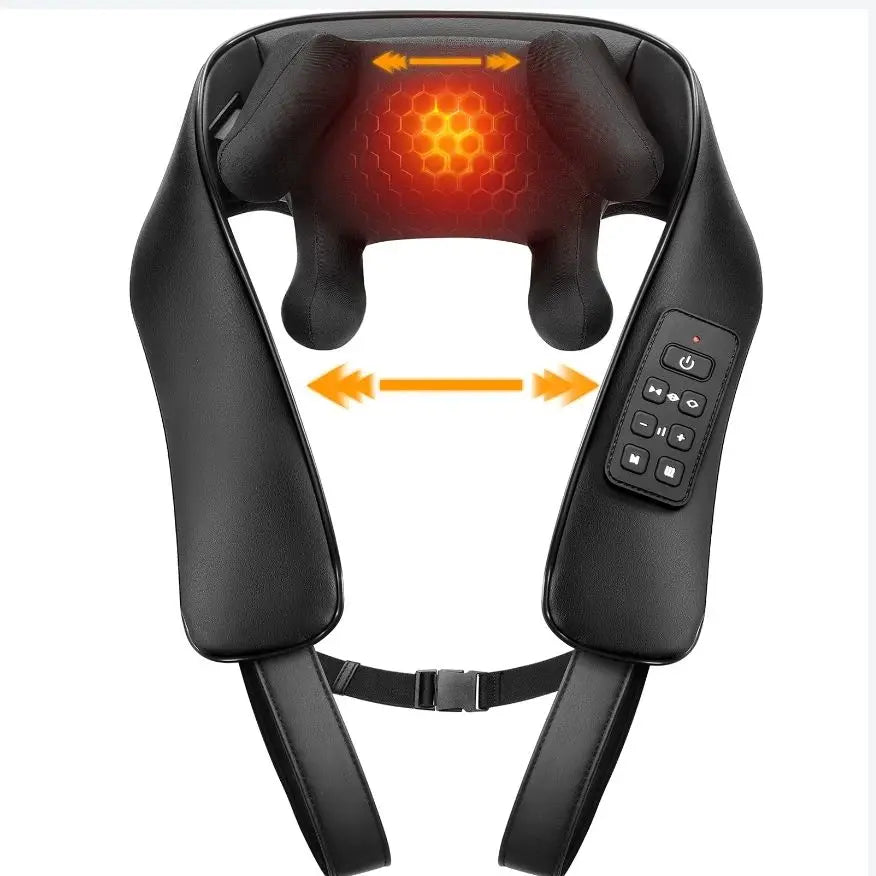 MASGRE Cordless Neck Back Massager With Adjustable Width Heat