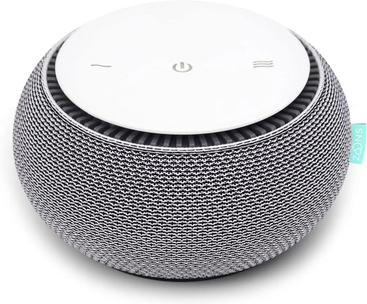 Smart White Noise Machine with Real Fan - Non-Looping Sleep Aid for Adults, Travel, Bedroom & Baby Registry