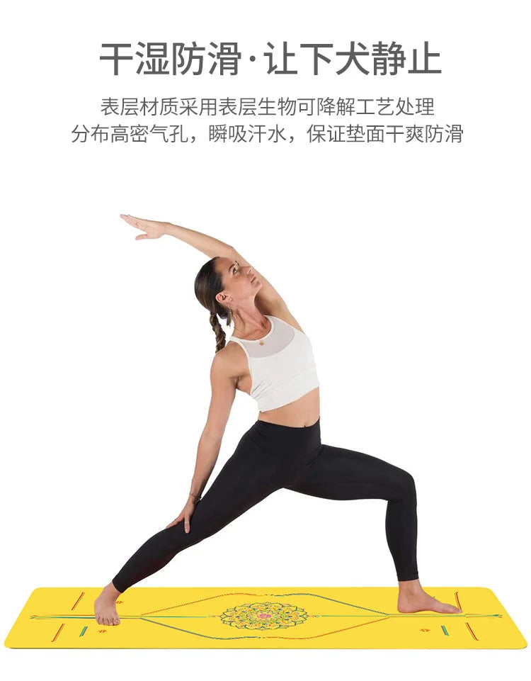 Natural Rubber Yoga Mat Providing Comfortable Cushioning for Regular Exercises