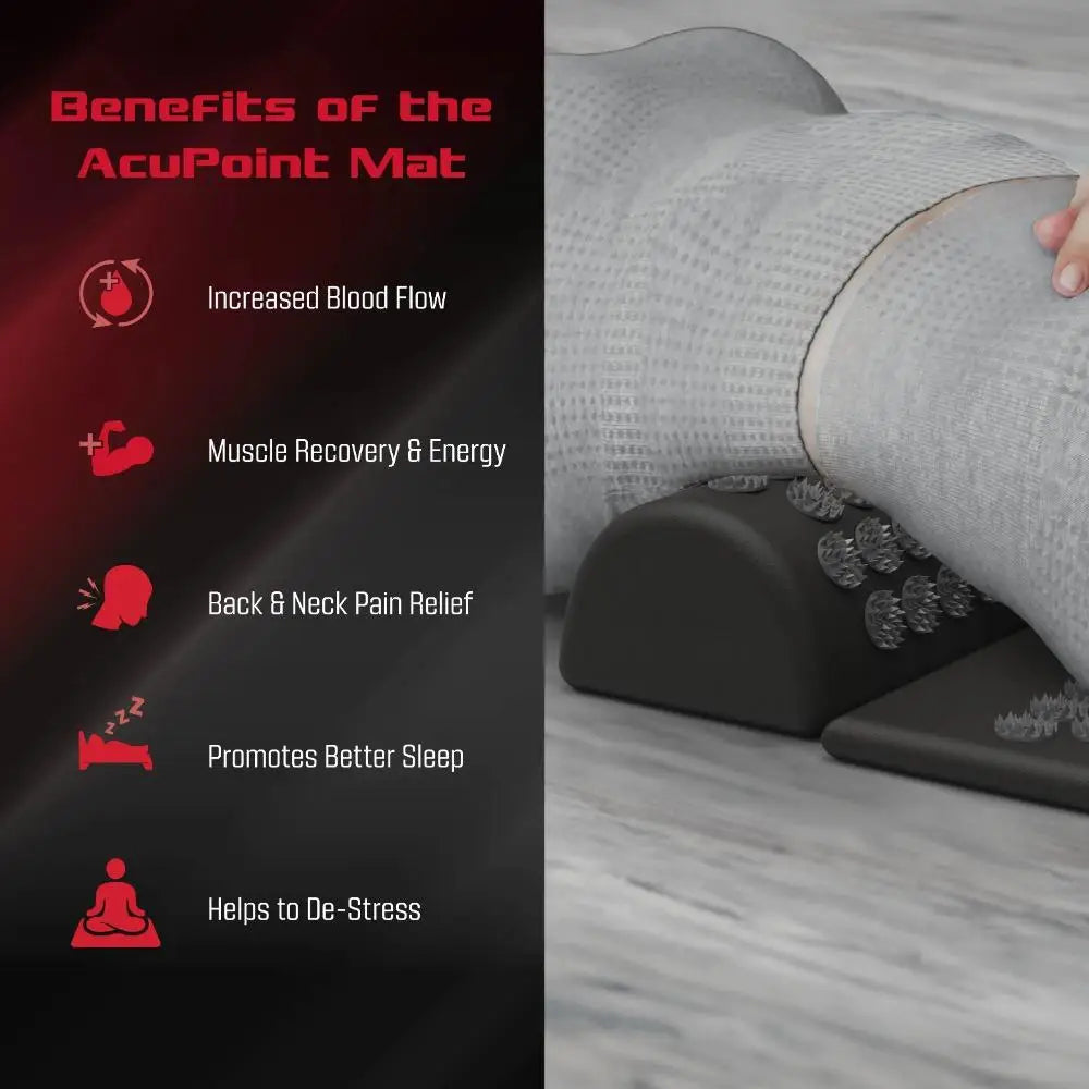 Acupressure Mat and Pillow Set for Back and Neck Pain