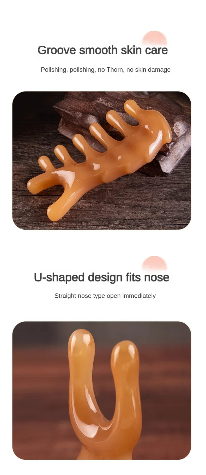Face Lifting Guasha Resin Scraping Massage Facial Scraper Tool Eye SPA Massage Plate Reduce Puffiness Nose Lifting Nose Massager