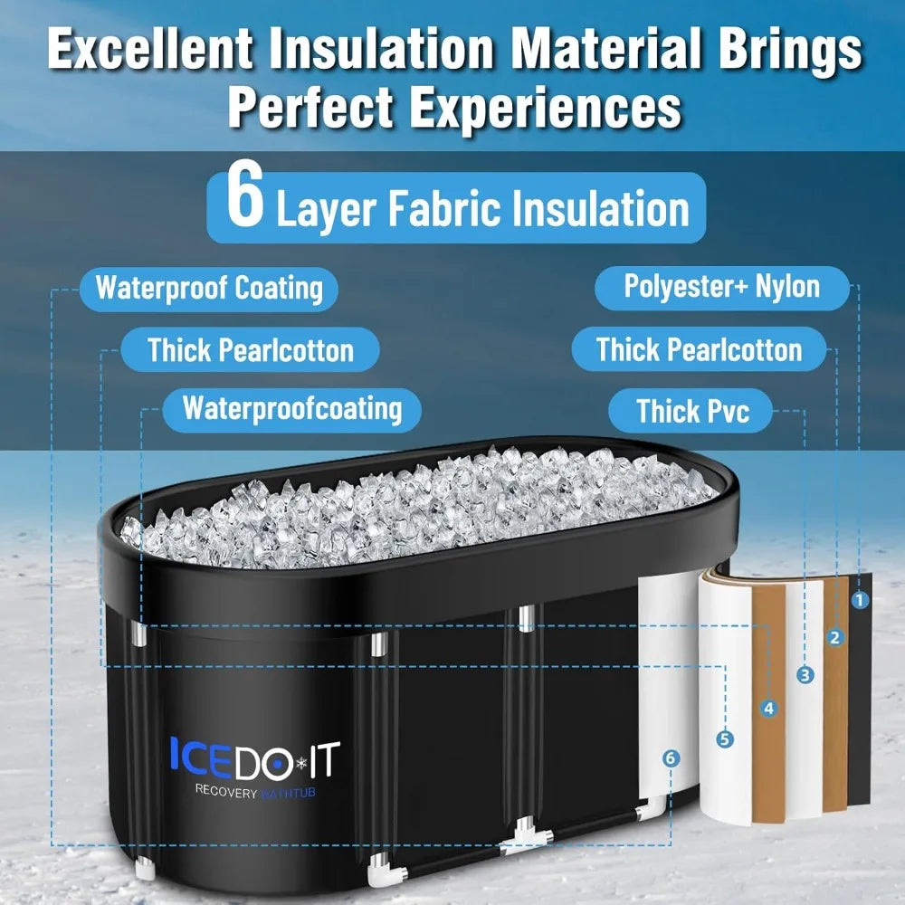 Upgrade Oval Ice Bath Tub For Athletes And Recovery