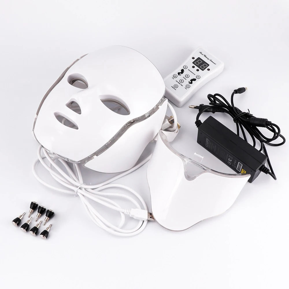 Foreverlily LED Facial Mask With Neck Rejuvenation And Whitening
