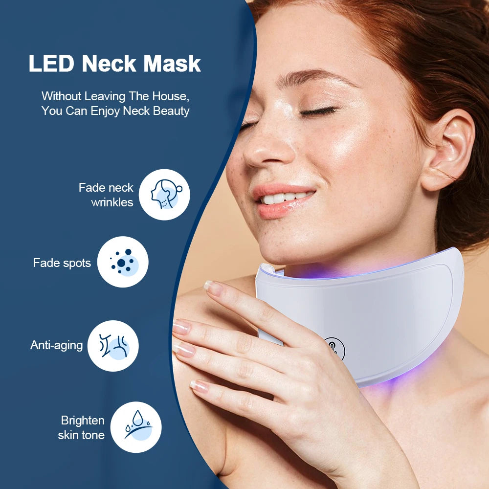 Foreverlily LED Neck Mask Photon Anti Wrinkle Skin Care