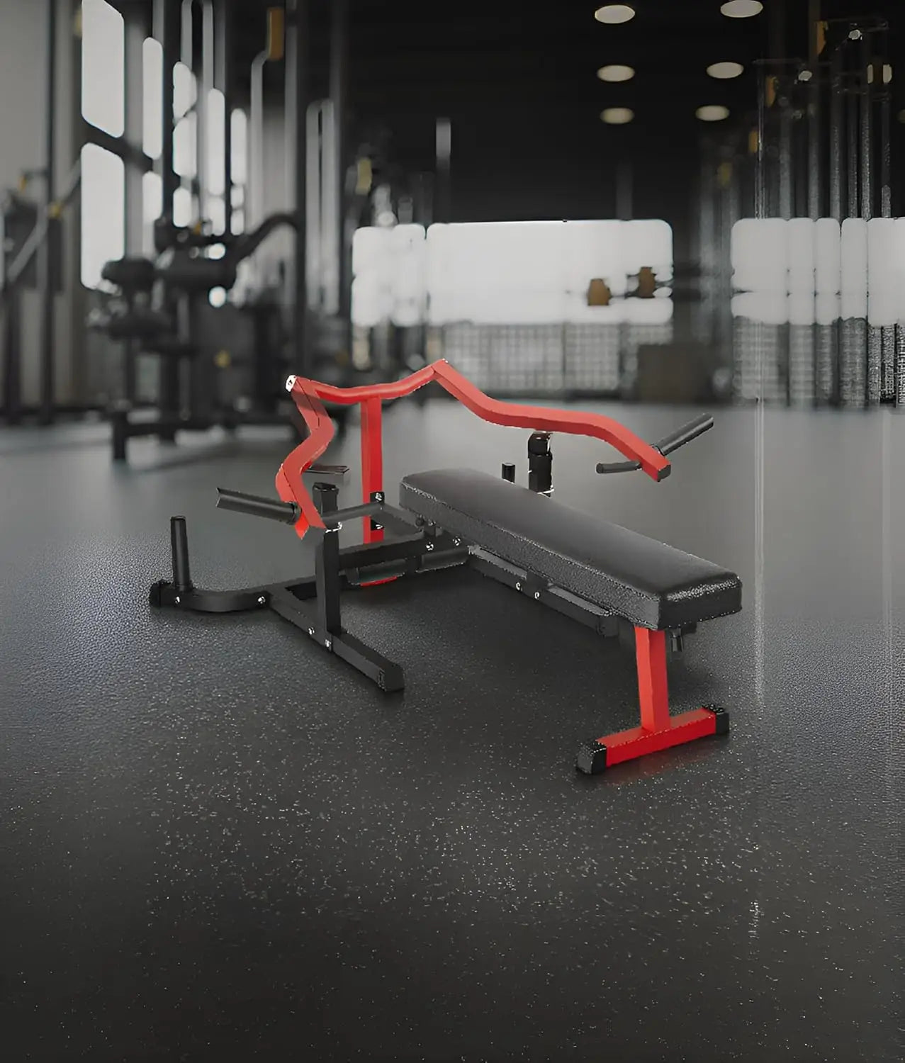 HiMISS Chest Press Machine With Adjustable Bench And Converging Arms