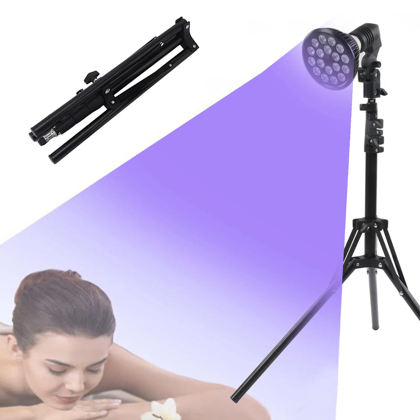 Tanning Lamp 460 Nm Sun Light Skin Tanning Tripod 54W