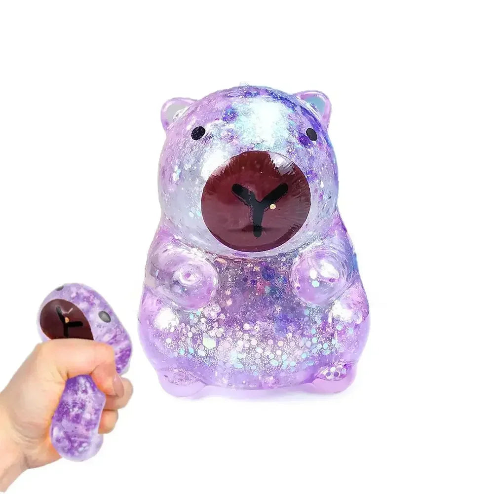 Soft Glitter Capybara Fidget Toy For Effective Stress Relief