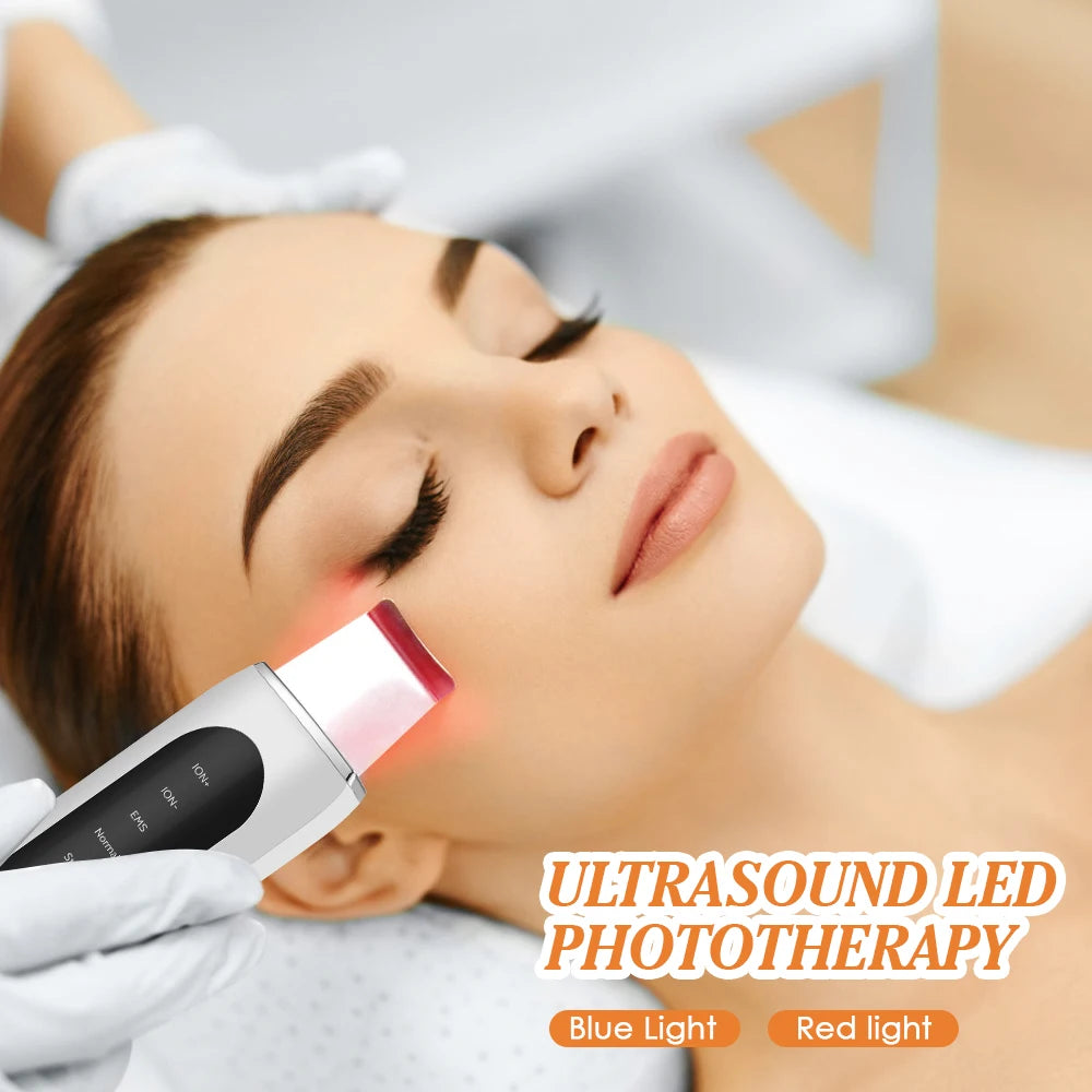 Ultrasonic Skin Scrubber Deep Clean Pore Cleanser Facial Spatula