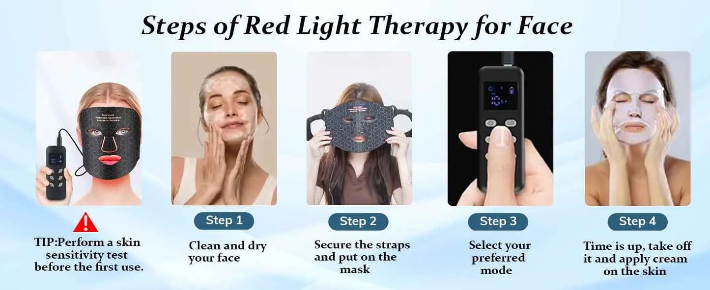 UBilli Portable Led Face Mask Light Therapy Anti Aging