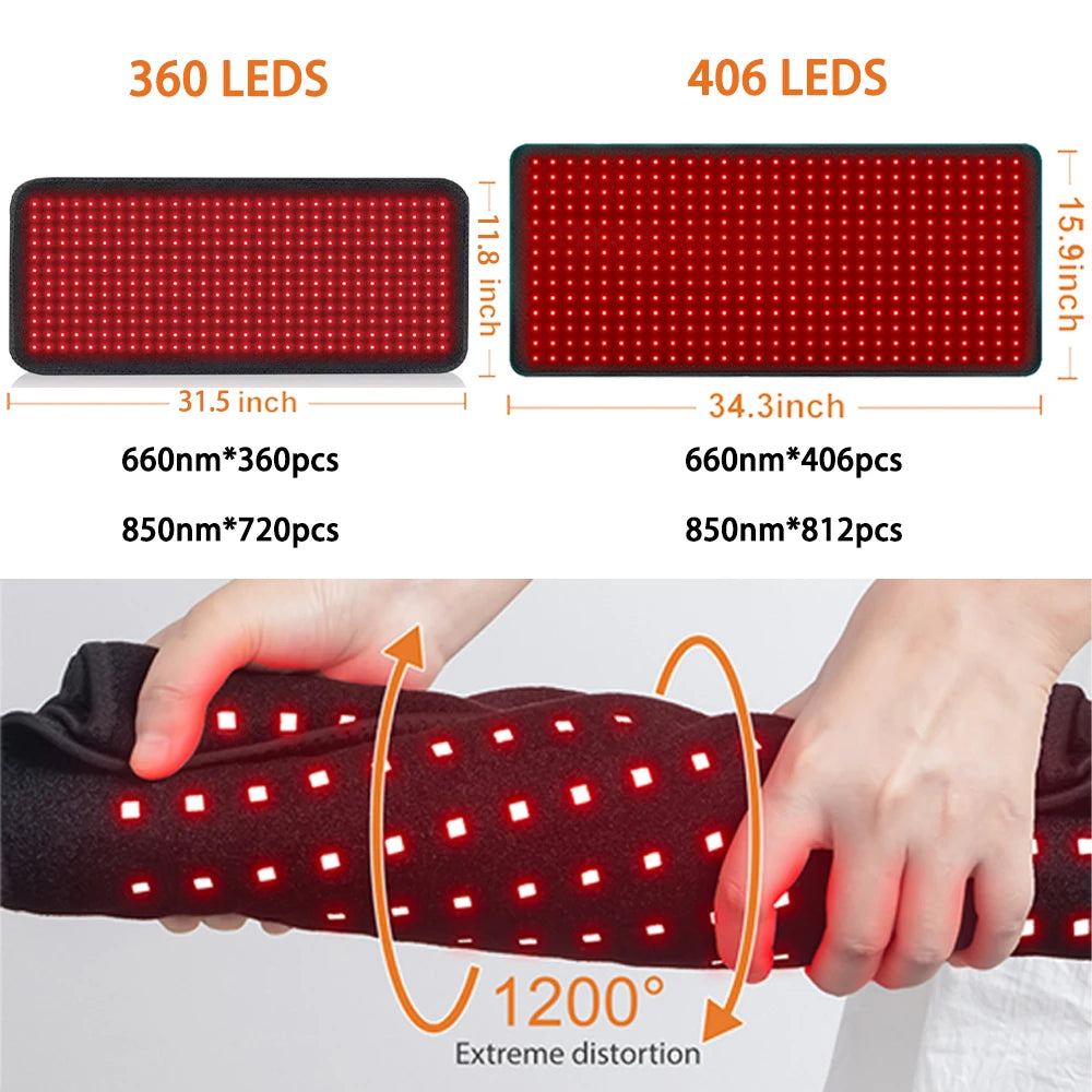 Astarexin Red Light Therapy Heating Pad 406 LEDs For Pain