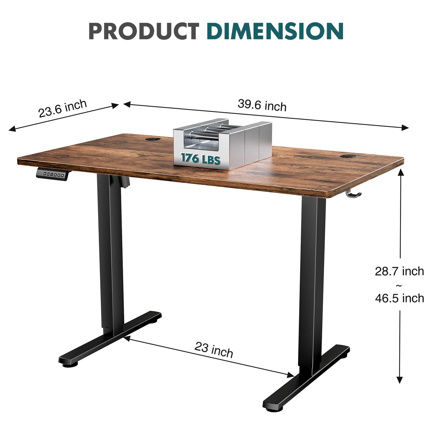 JHK Electric Height Adjustable Ergonomic Standing Desk