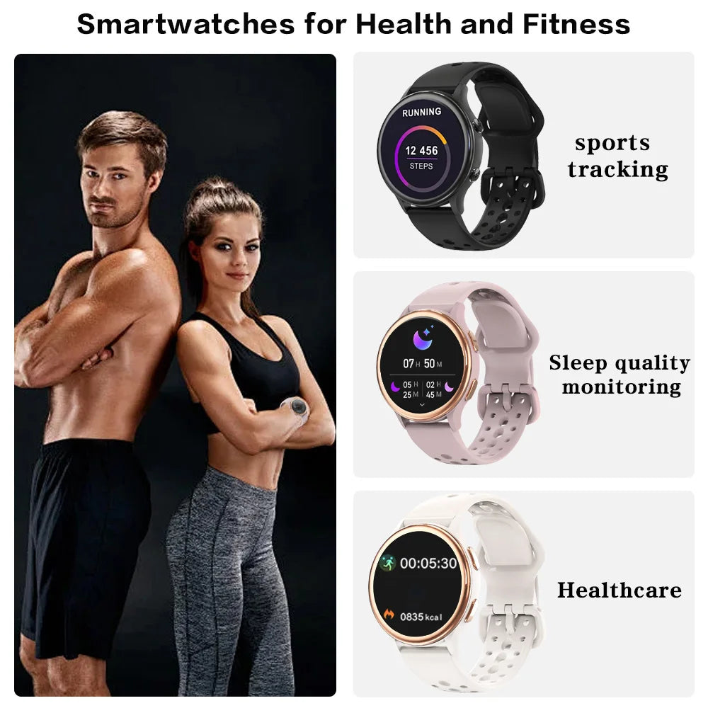 Anyloop Women Smartwatch With 400 Watch Faces And Health Tracking