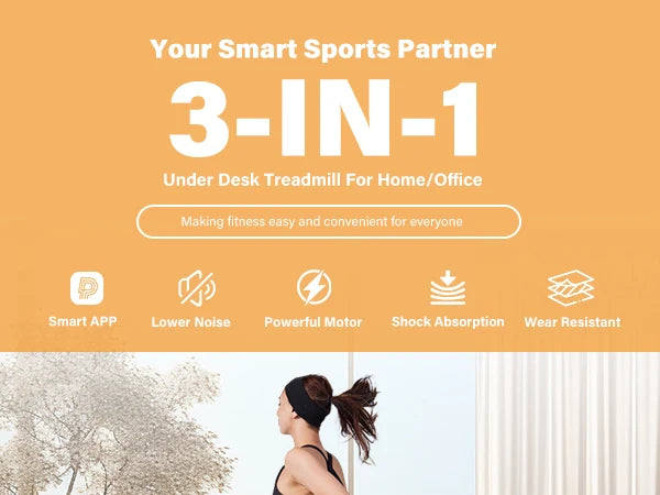 Superun 2in1 Treadmill For Home Walking Running Fitness Machine