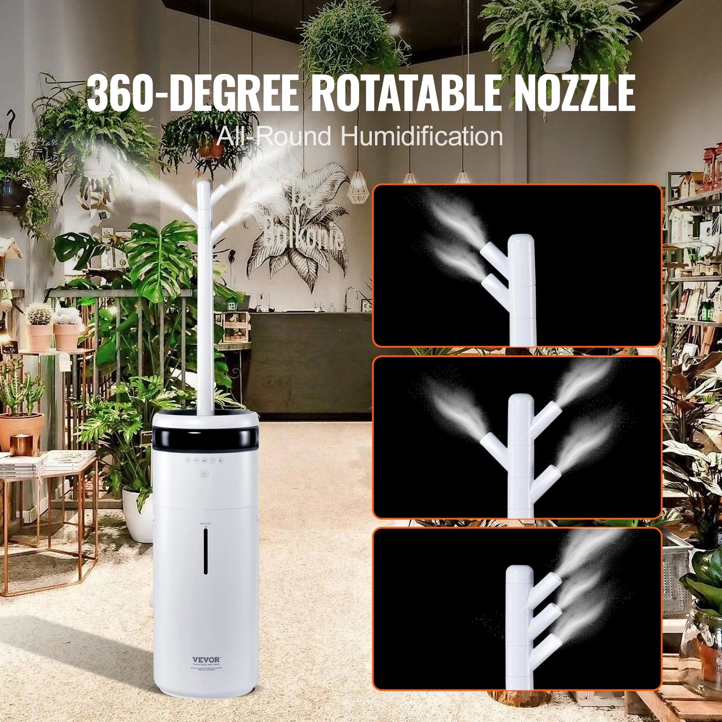 SucceBuy 16L Ultrasonic Humidifier For Large Rooms 12H Timer Auto Shut Off