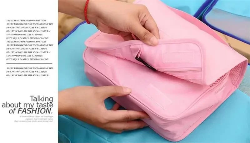 Waterproof Nylon Cosmetic Bag Travel Pouch With Hook