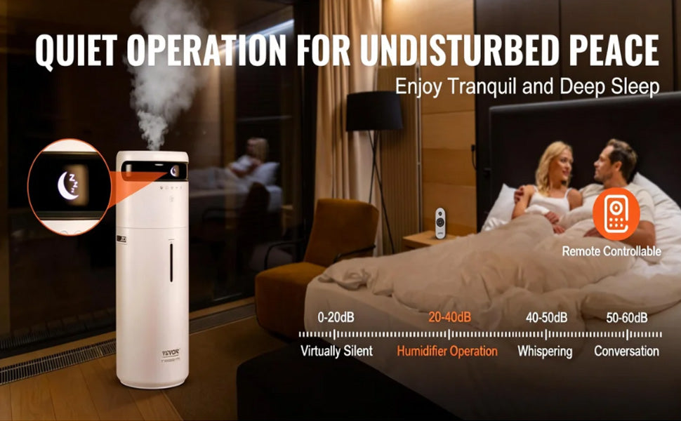 SucceBuy 16L Ultrasonic Humidifier For Large Rooms 12H Timer Auto Shut Off