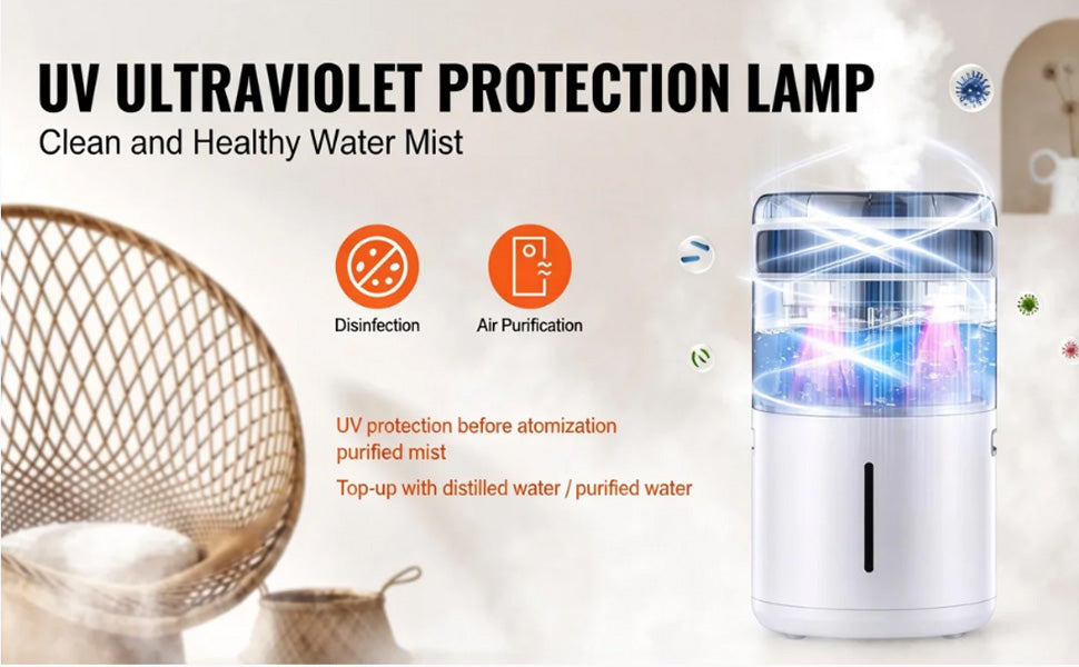 SucceBuy 16L Ultrasonic Humidifier For Large Rooms 12H Timer Auto Shut Off