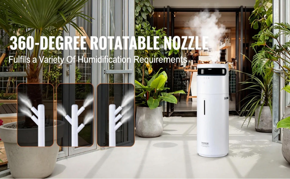 SucceBuy 16L Ultrasonic Humidifier For Large Rooms 12H Timer Auto Shut Off