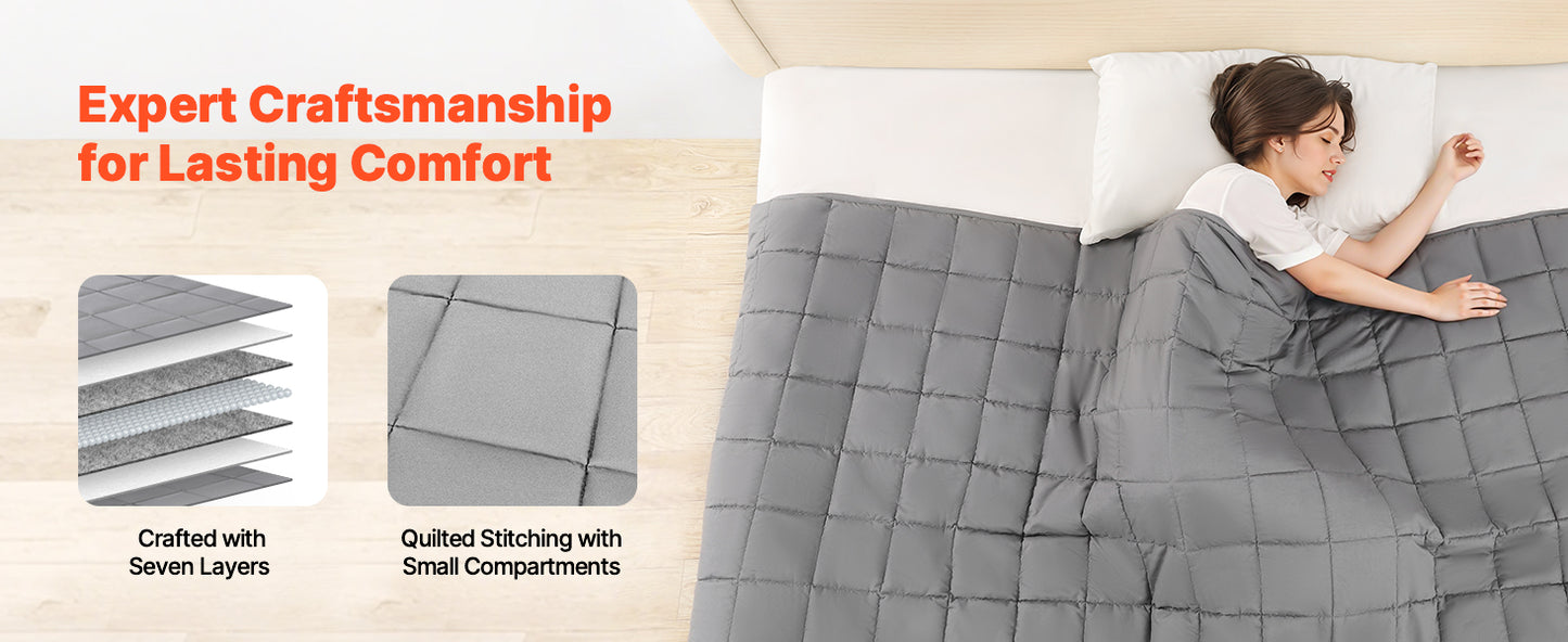Breathable Glass Beads Weighted Blanket For Adults Cooling